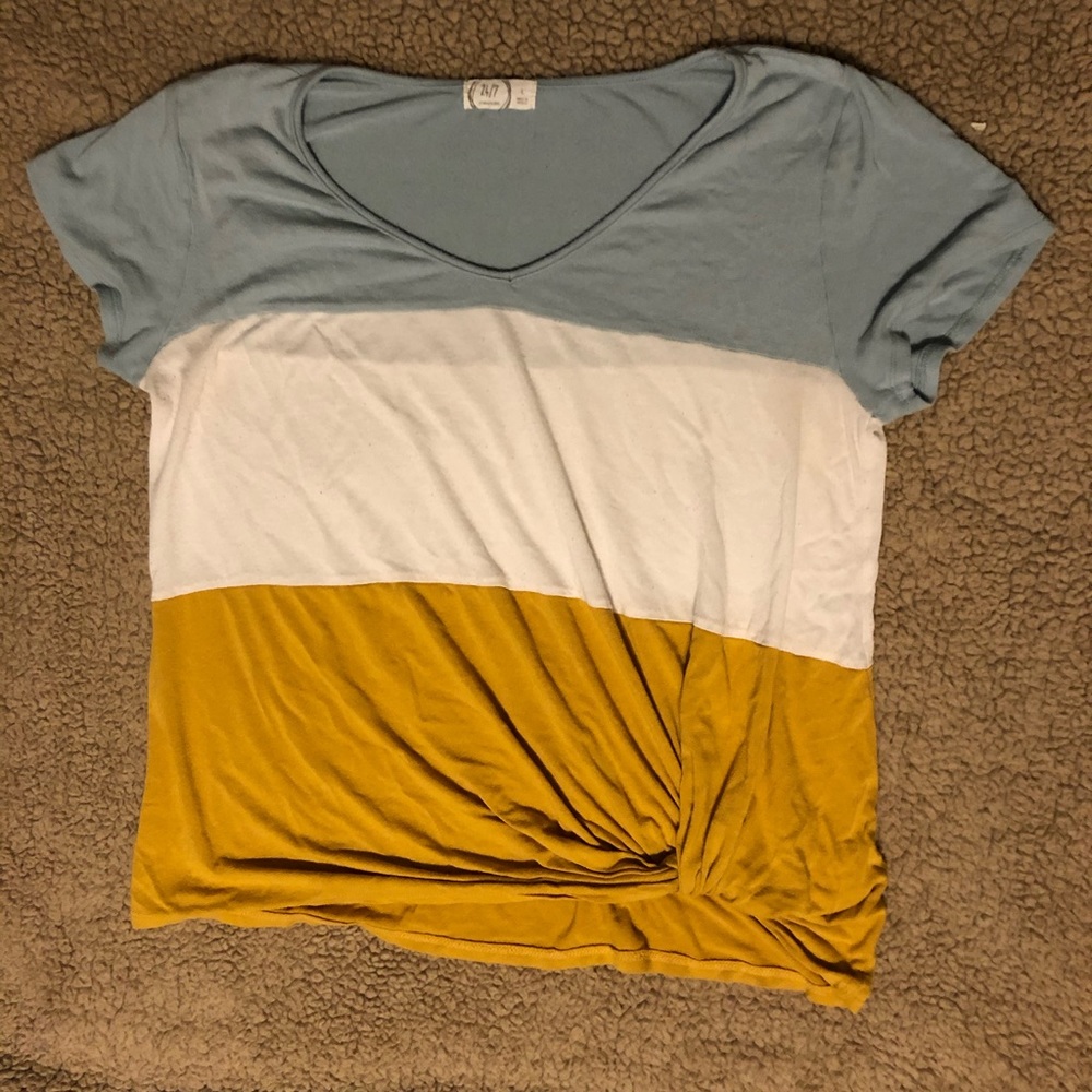 Maurices 24/7 tee color block